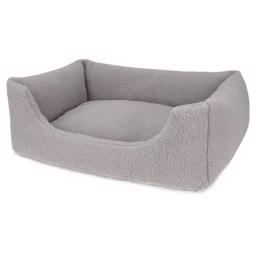 Hundeseng Design Teddy i Grå Medium 70x60 cm - SUPER TILBUD
